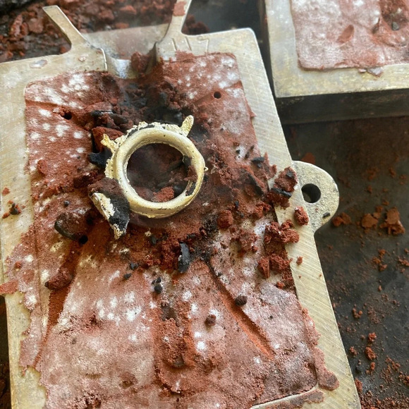 - Sterling silver sand casted cross ring - Picture 12 of 14